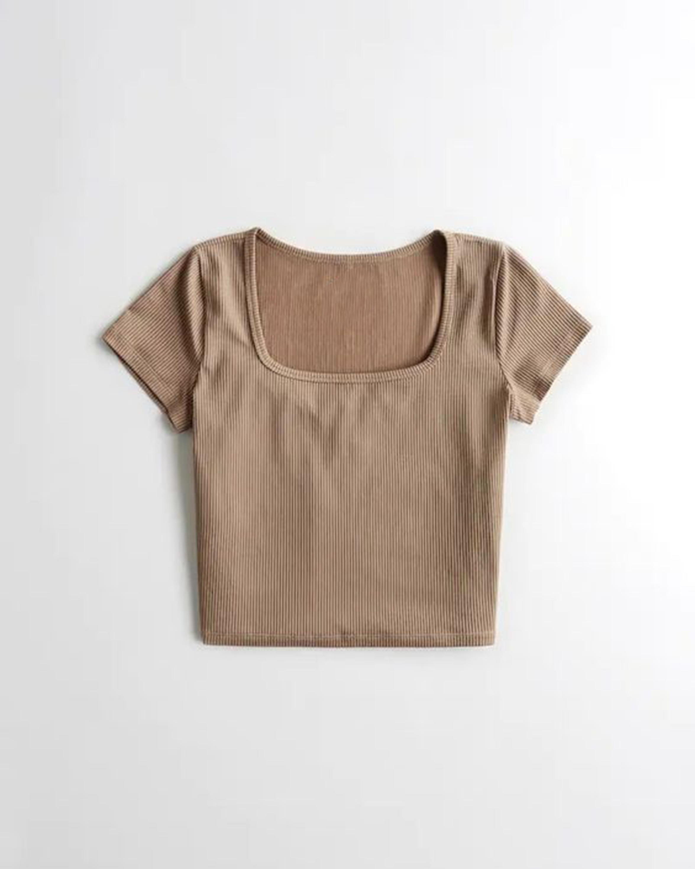 square Neck Half Sleeve Crop Top